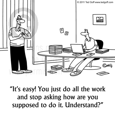 management cartoon 7007: 